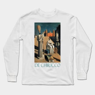 The Disquieting Muse by Giorgio de Chirico Long Sleeve T-Shirt